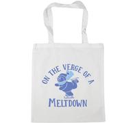 Hippowarehouse Funny Christmas Snowman On the Verge of a Meltdown Tote Shopping Gym Beach Bag 42cm x38cm, 10 litres