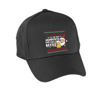 Hippowarehouse Funny for Men The Most Wonderful Time for a Beer Premium Printed 5 Panel Baseball Cap hat OneSize Adults Black