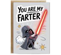 Hippowarehouse Funny Happy Fathers Day Birthday Card for Dad You are My Father Joke Personalised Card A6 with envelope for him for her Funny Cards for Men and Women Blank inside option