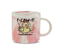 Hippowarehouse Funny Rude Chicken f-caw-f Printed Mug Various Colour Options Ceramic Cup Kitchenware 11oz