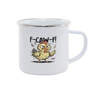 Hippowarehouse Funny Rude Chicken f-caw-f Printed Mug Various Colour Options Ceramic Cup Kitchenware 11oz