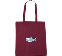 Hippowarehouse Funny Silly Shark for Boyfriend Husband Brother Friend Dad Ocean Sea Creature Tote Shopping Gym Beach Bag 42cm x38cm, 10 litres