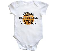 Hippowarehouse Future Basketball Star baby vest bodysuit (short sleeve) boys girls