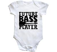 Hippowarehouse Future Bass Player baby vest bodysuit (short sleeve) boys girls
