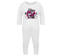 Hippowarehouse Future Netball Star Baby Romper All in one Piece Unisex White