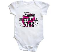 Hippowarehouse Future Netball Star baby vest bodysuit (short sleeve) boys girls