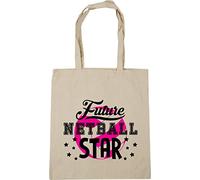 Hippowarehouse Future Netball Star Tote Shopping Gym Beach Bag 42cm x38cm, 10 litres