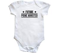 Hippowarehouse Future Prime Minister baby vest bodysuit (short sleeve) boys girls