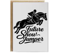 Hippowarehouse Future show runner Personalised Card A5 with envelope for him for her Funny Cards for Men and Women Blank inside option