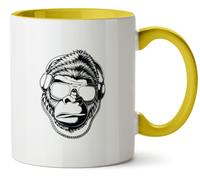 Hippowarehouse Gangster Gorilla Printed Mug Various Colour Options Ceramic Cup Kitchenware 11oz