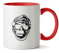 Hippowarehouse Gangster Gorilla Printed Mug Various Colour Options Ceramic Cup Kitchenware 11oz