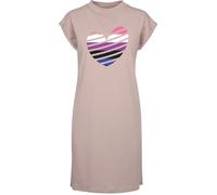 Hippowarehouse Genderfluid Community heart t-shirt dress women's adults nightie nightdress