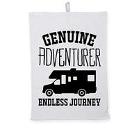 Hippowarehouse Genuine adventurer endless journey Tea Towel Eco Printed Dish Cloth Kitchen accessory 50cmx70cm 100% Cotton
