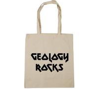 Hippowarehouse Geology Rocks Tote Shopping Gym Beach Bag 42cm x38cm, 10 litres
