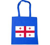 Hippowarehouse Georgia Flag Tote Shopping Gym Beach Bag 42cm x38cm, 10 litres