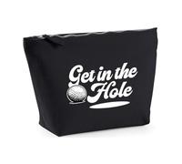 Hippowarehouse Get it in The Hole Printed Make up Cosmetic wash Bag 18x19x9cm