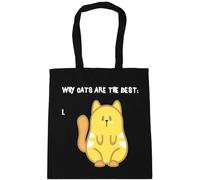 Hippowarehouse (ginger Why Cats are the Best Tote Shopping Gym Beach Bag 42cm x38cm, 10 litres