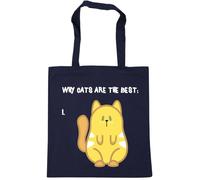 Hippowarehouse (ginger Why Cats are the Best Tote Shopping Gym Beach Bag 42cm x38cm, 10 litres