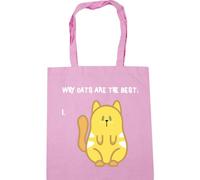 Hippowarehouse (ginger Why Cats are the Best Tote Shopping Gym Beach Bag 42cm x38cm, 10 litres