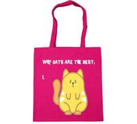 Hippowarehouse (ginger Why Cats are the Best Tote Shopping Gym Beach Bag 42cm x38cm, 10 litres