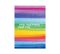 Hippowarehouse girls just wanna have fundamental human rights Printed Poster A4 Wall Art Design Classroom Room Gym Office Décor