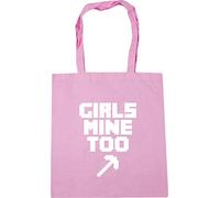 Hippowarehouse Girls Mine Too Tote Shopping Gym Beach Bag 42cm x38cm, 10 litres