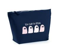 Hippowarehouse Girly Halloween Ghosts Too Cute to Spook Printed Make up Cosmetic wash Bag 18x19x9cm