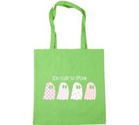 Hippowarehouse Girly Halloween Ghosts Too Cute to Spook Tote Shopping Gym Beach Bag 42cm x38cm, 10 litres