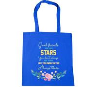 Hippowarehouse Good friends are like stars you don't always see them but you know there always there Tote Shopping Gym Beach Bag 42cm x38cm, 10 litres