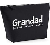 Hippowarehouse Grandad (a Dad Without Rules) printed make up cosmetic wash bag 18x19x9cm