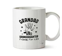 HippoWarehouse Grandad and Granddaughter Friends for Life 10oz Mug Cup