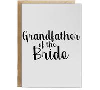 Hippowarehouse Grandfather of the bride Birthday Card A5 Personalised with envelope for him for her Funny Cards for Men and Women Blank inside option