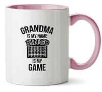 Hippowarehouse Grandma is My Name, Bingo is My Game Printed Mug Various Colour Options Ceramic Cup Kitchenware 11oz