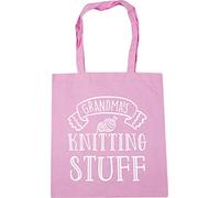 Hippowarehouse Grandma's Knitting Stuff Tote Shopping Gym Beach Bag 42cm x38cm, 10 litres