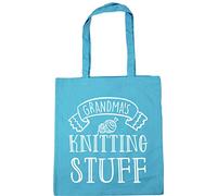 Hippowarehouse Grandma's Knitting Stuff Tote Shopping Gym Beach Bag 42cm x38cm, 10 litres