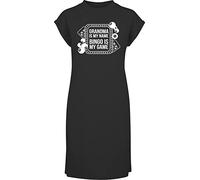 Hippowarehouse Grandma's My Name bingo's My Game t-Shirt Dress Women's Adults Nightie Nightdress Black