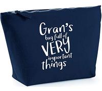 Hippowarehouse Gran's Bag Full of Very Important Things printed make up cosmetic wash bag 18x19x9cm