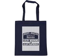 Hippowarehouse Great banter radio norwich every morning with Alan Partridge Tote Shopping Gym Beach Bag 42cm x38cm, 10 litres