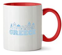 Hippowarehouse Greece Printed Mug Various Colour Options Ceramic Cup Kitchenware 11oz