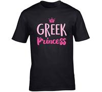 Hippowarehouse Greek Princess Unisex Short Sleeve t-Shirt (Specific Size Guide in Description) Black