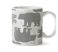 Hippowarehouse Grizzly Bear Pattern Printed Mug Cup Ceramic 10oz