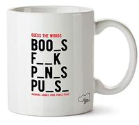 Hippowarehouse Guess The Words Answers: Books, Fork, Pant,s Pulse Printed Mug Cup Ceramic 10oz