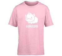 Hippowarehouse Guinicorn - Guinea Pig Unicorn Kids Children's Short Sleeve t-Shirt Pink