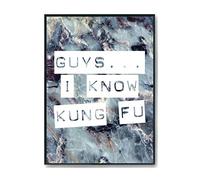 Hippowarehouse Guys... I Know Kung Fu Printed Poster A1 Wall Art Design Classroom Room Gym Office Décor