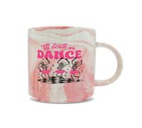 Hippowarehouse Halloween Dance Lover Till Death We Dance with Ballerina Skeletons Printed Mug Various Colour Options Ceramic Cup Kitchenware 11oz