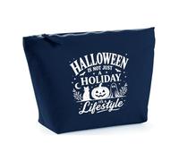 Hippowarehouse Halloween is Not Just a Holiday Its a Lifestyle for October Season Lover Printed Make up Cosmetic wash Bag 18x19x9cm