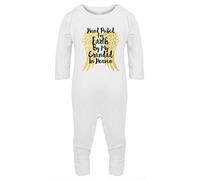 Hippowarehouse Hand Picked for Earth by My Grandad in Heaven Baby Romper All in one Piece Unisex White