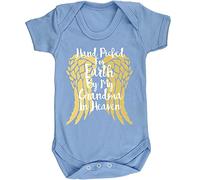 Hippowarehouse Hand picked for earth by my grandma in heaven baby vest bodysuit (short sleeve) boys girls
