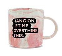 Hippowarehouse Hang on. Let me Overthink This Printed Mug Various Colour Options Ceramic Cup Kitchenware 11oz