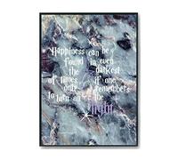 Hippowarehouse Happiness Can Be Found In Even The Darkest Of Times if One Only Remembers To Turn On The Light Printed Poster Wall Art Design Classroom Room Gym Office DÃƒ©cor Frame not included
